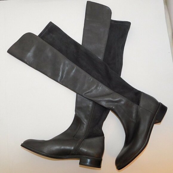 VIA SPIGA Itala 50/50 Stretch Leather Over the Knee boots sz 5 M New - Picture 2 of 5